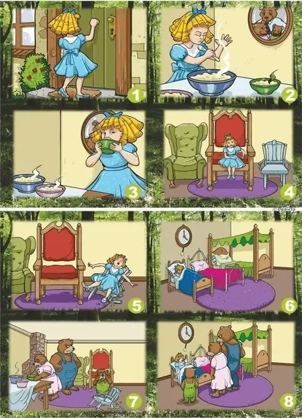 Goldilocks with Bears pic