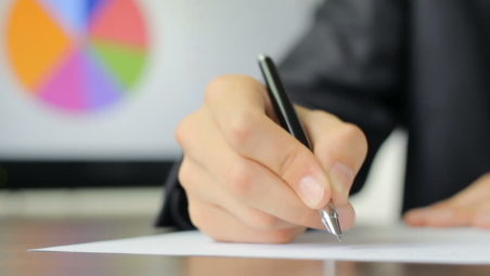man is writing- topics for letter writing