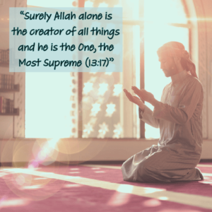 man is supplicating - Belief in Tawheed